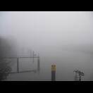 Das, was der Nebel von der Weser erkennen ließ